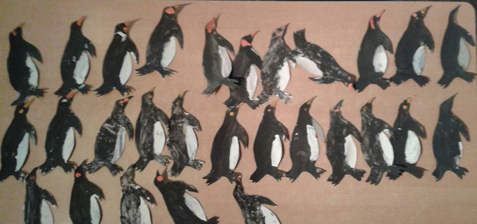 Penguins made by children at Starting Point PreSchool